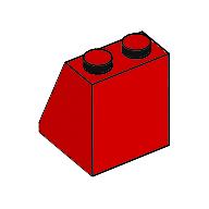 Plaatje in Gallery viewer laden, LEGO® los onderdeel Dakpan Algemeen in kleur Rood 3678b