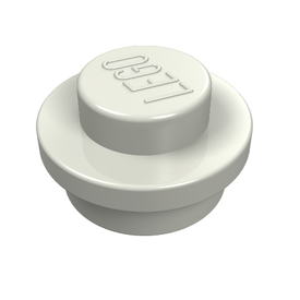 LEGO® los onderdeel Plaat Rond Glow In Dark Opaque 4073