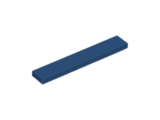 LEGO® los onderdeel Tegel Algemeen in kleur Donkerblauw 6636