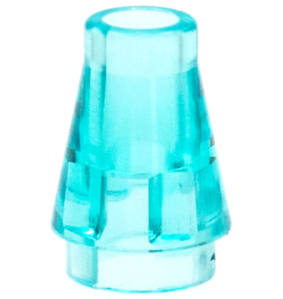 LEGO® los onderdeel Kegel Doorzichtig Lichtblauw 4589