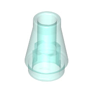 Plaatje in Gallery viewer laden, LEGO® los onderdeel Kegel Doorzichtig Lichtblauw 4589