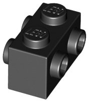 Plaatje in Gallery viewer laden, LEGO® los onderdeel Steen Aangepast in kleur Zwart 52107