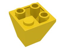 Plaatje in Gallery viewer laden, LEGO® los onderdeel Dakpan Omgekeerd in kleur Geel 3676