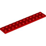 LEGO® los onderdeel Plaat Algemeen in kleur Rood 2445