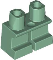Plaatje in Gallery viewer laden, LEGO® los onderdeel Benen Aangepast in kleur Zandgroen 41879