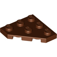 LEGO® los onderdeel Wig Plaat in kleur Roodachtig Bruin 2450