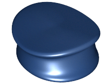 LEGO® los onderdeel Hoofddeksels in kleur Donkerblauw 3624