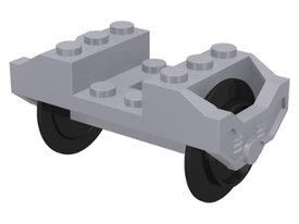 LEGO® los onderdeel Wiel Licht Blauwachtig Grijs 2878c01