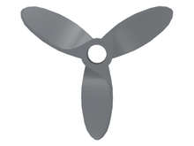 Plaatje in Gallery viewer laden, LEGO® los onderdeel Propellor Donker Blauwachtig Grijs 4617