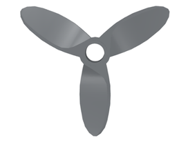 LEGO® los onderdeel Propellor Donker Blauwachtig Grijs 4617