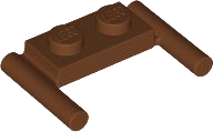 Plaatje in Gallery viewer laden, LEGO® los onderdeel Plaat Aangepast in kleur Bruin 3839b