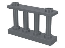 LEGO® los onderdeel Hek Donker Blauwachtig Grijs 30055