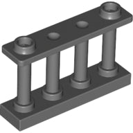 Plaatje in Gallery viewer laden, LEGO® los onderdeel Hek Donker Blauwachtig Grijs 30055