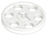 LEGO® los onderdeel Wiel in kleur Wit 4185