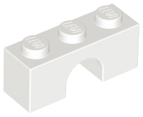 LEGO® los onderdeel Steen Boog in kleur Wit 4490