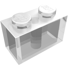 Plaatje in Gallery viewer laden, LEGO® los onderdeel Steen in kleur Doorzichtig 3004