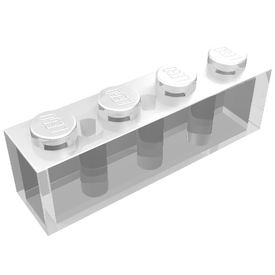 LEGO® los onderdeel Steen in kleur Doorzichtig 3010