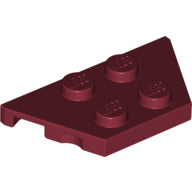 Plaatje in Gallery viewer laden, LEGO® los onderdeel Wig Plaat in kleur Donkerrood 51739