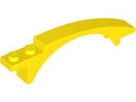 LEGO® los onderdeel Dakpan Gebogen in kleur Geel 50967