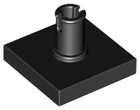 LEGO® los onderdeel Tegel Aangepast in kleur Zwart 2460