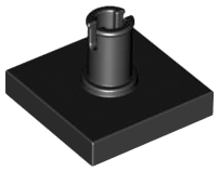 LEGO® los onderdeel Tegel Aangepast in kleur Zwart 2460