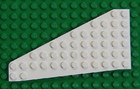 LEGO® los onderdeel Wig Plaat in kleur Wit 3586