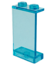 Plaatje in Gallery viewer laden, LEGO® los onderdeel Paneel Doorzichtig Lichtblauw 2362a