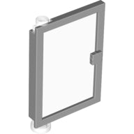 Plaatje in Gallery viewer laden, LEGO® los onderdeel Deur Licht Blauwachtig Grijs 73436c01