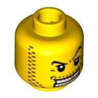 LEGO® los onderdeel Hoofd in kleur Geel 3626pb0302