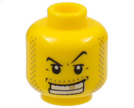 LEGO® los onderdeel Hoofd in kleur Geel 3626pb0302