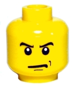Plaatje in Gallery viewer laden, LEGO® los onderdeel Hoofd in kleur Geel 3626bpx302
