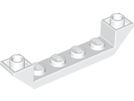 LEGO® los onderdeel Dakpan Omgekeerd in kleur Wit 52501