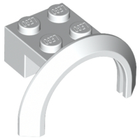 LEGO® los onderdeel Spatbord in kleur Wit 50745