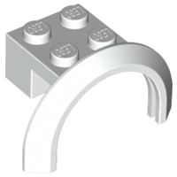 LEGO® los onderdeel Spatbord in kleur Wit 50745