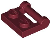 Plaatje in Gallery viewer laden, LEGO® los onderdeel Plaat Aangepast Donkerrood 48336