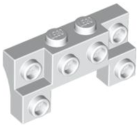 LEGO® los onderdeel Steen Aangepast in kleur Wit 52038