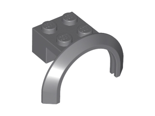 LEGO® los onderdeel Spatbord Donker Blauwachtig Grijs 50745