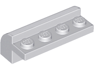 LEGO® onderdeel Dakpan Gebogen Licht Blauwachtig Grijs 6081
