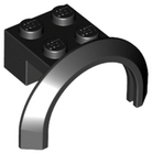 LEGO® los onderdeel Spatbord in kleur Zwart 50745