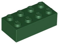 LEGO® los onderdeel Steen in kleur Donkergroen 3001
