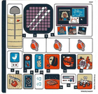 LEGO® stickervel set 42605-1 Mars Space Base and Rocket