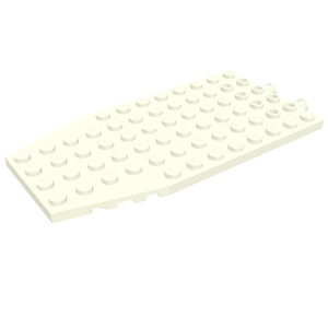 LEGO® los onderdeel Wig Plaat in kleur Wit 42607c01