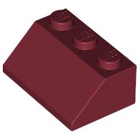 LEGO® los onderdeel Dakpan Algemeen in kleur Donkerrood 3038