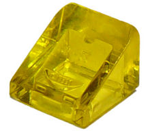 Plaatje in Gallery viewer laden, LEGO® los onderdeel Dakpan Algemeen Doorzichtig Geel 54200