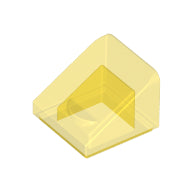 Plaatje in Gallery viewer laden, LEGO® los onderdeel Dakpan Algemeen Doorzichtig Geel 54200