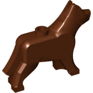 LEGO® los onderdeel Landdier in kleur Roodachtig Bruin 48812