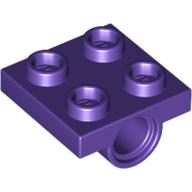 Plaatje in Gallery viewer laden, LEGO® los onderdeel Plaat Aangepast Donkerpaars 2444