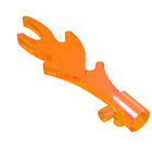 LEGO® los onderdeel Energy Effect Doorzichtig Oranje 6126