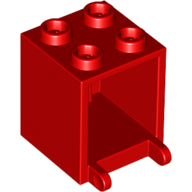 Plaatje in Gallery viewer laden, LEGO® los onderdeel Container in kleur Rood 4345
