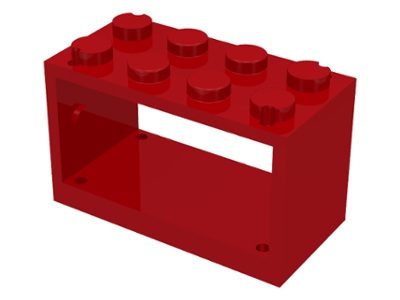 LEGO® los onderdeel Haspel & Lier in kleur Rood 4209
